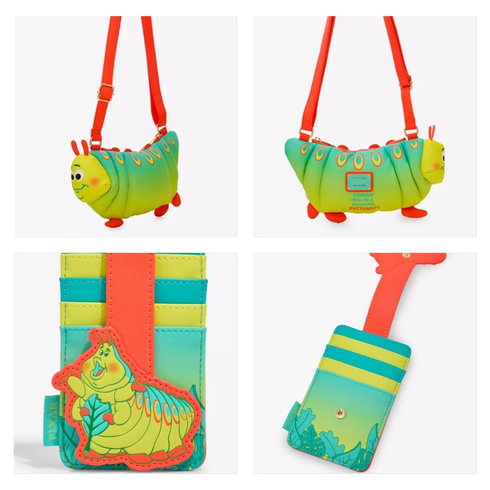 Loungefly Disney Pixar A Bug's Life Heimlich Figural Crossbody Bag & Wallet